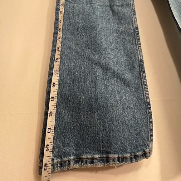 NWT Abercrombie & Fitch 34, 18 L Long 90s Straight Ultra High Rise Distressed - Picture 10 of 12